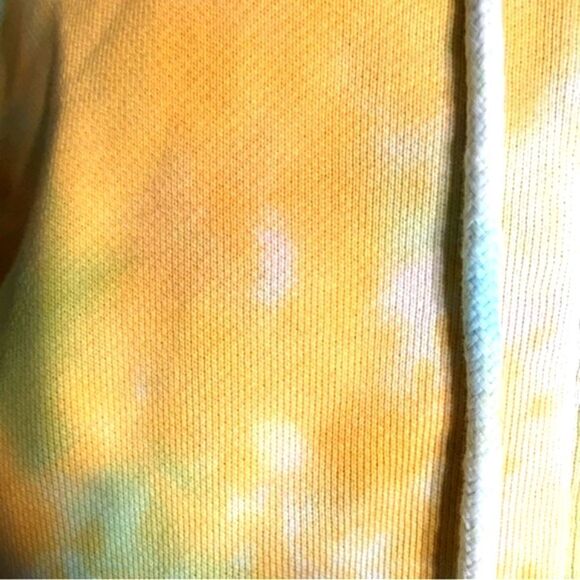 H&M Size Yellow/Green Tie Dye Hoodie Sweater - Picture 12 of 14